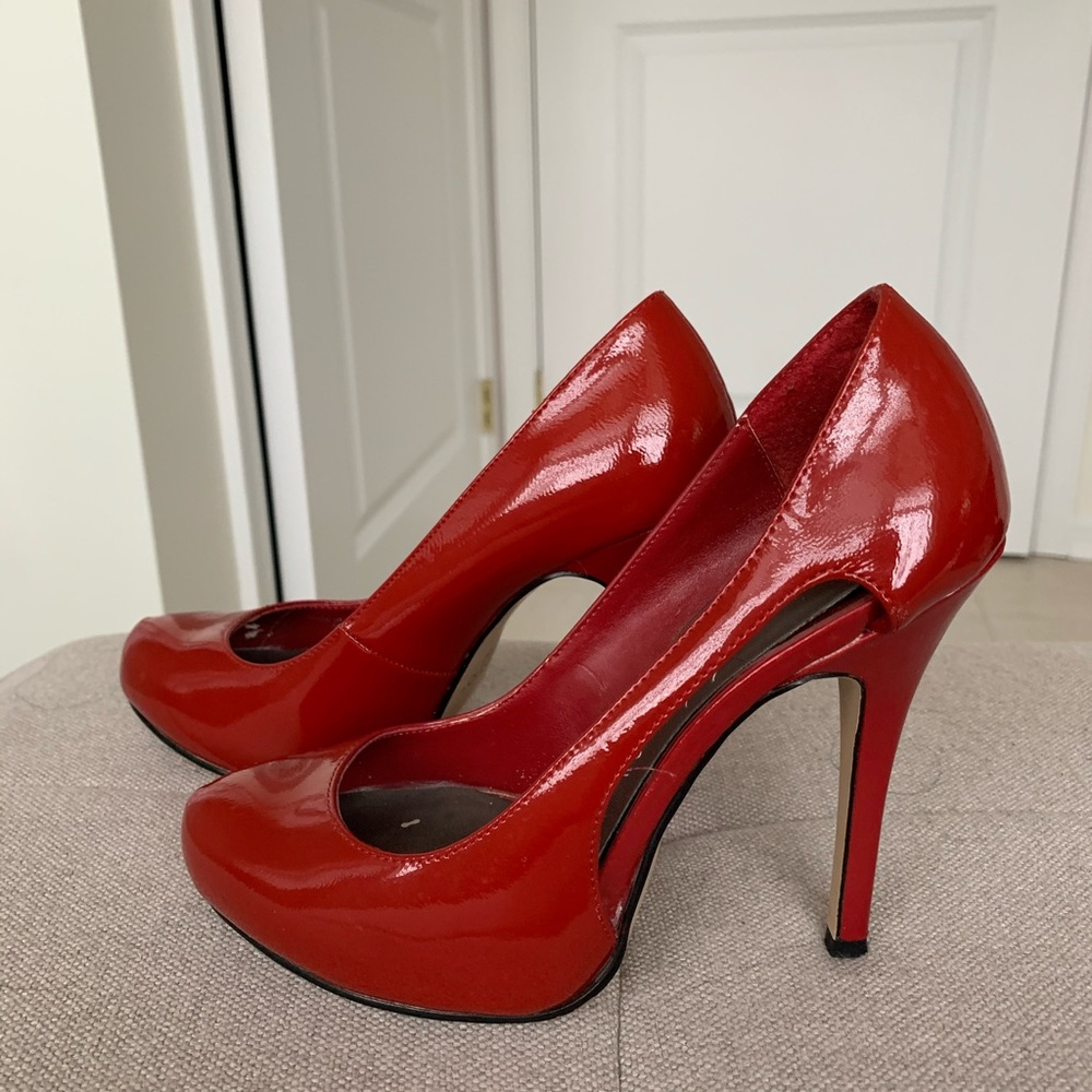 Red Patent leather heels
